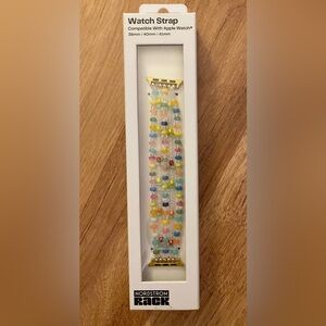 Nordstrom Multicolored and Crystal Beaded Apple Smart Watch Band